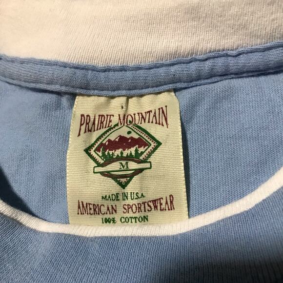 Vintage prairie mountain single stitch USA cotton Alaska tshirt embroidered - Picture 3 of 10